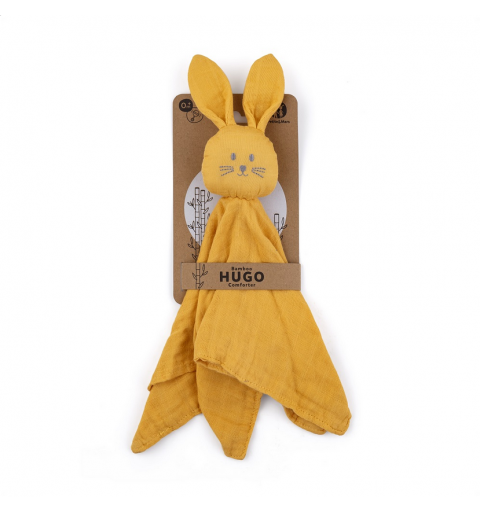 Petite&Mars Hugo - przytulanka z muślinu bambusowego | Intense Ochre